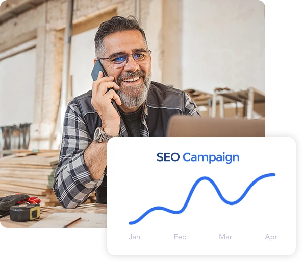 SEO campaign graph improvement chart